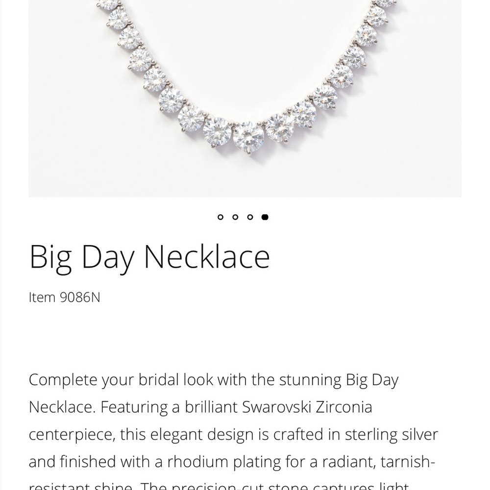 Touchstone Crystal by Swarovski Big Day Necklace
